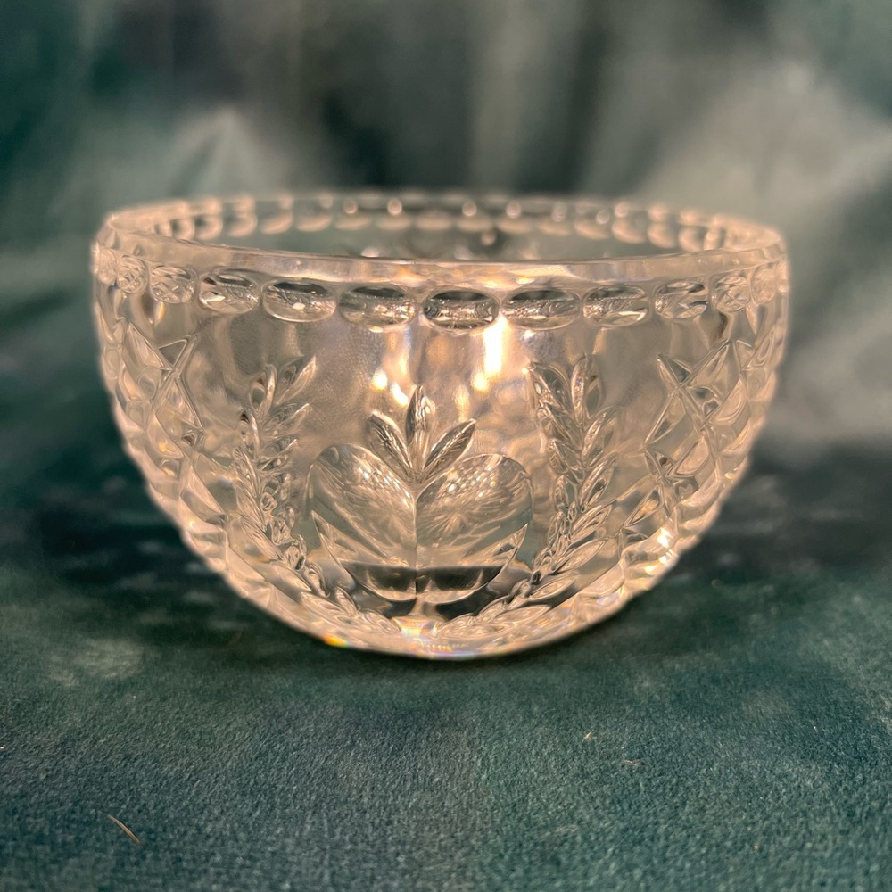 Waterford Crystal Times Square 2001 4” Candy Dish Votive